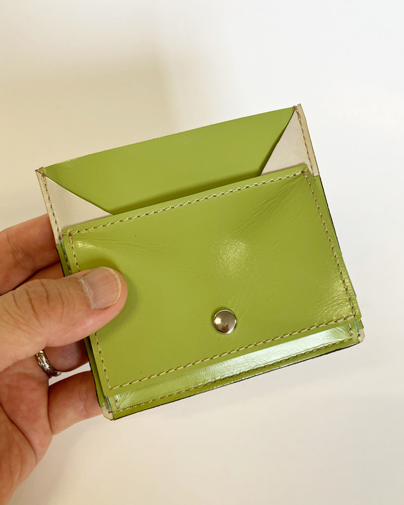 Fuji coin case〜小銭とカード入れ〜(スムースレザー) 1枚目の画像