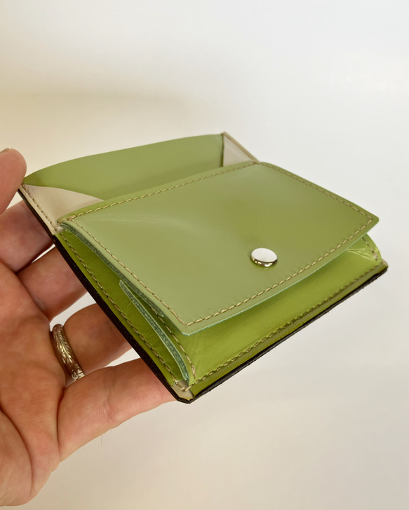 Fuji coin case〜小銭とカード入れ〜(スムースレザー) 3枚目の画像