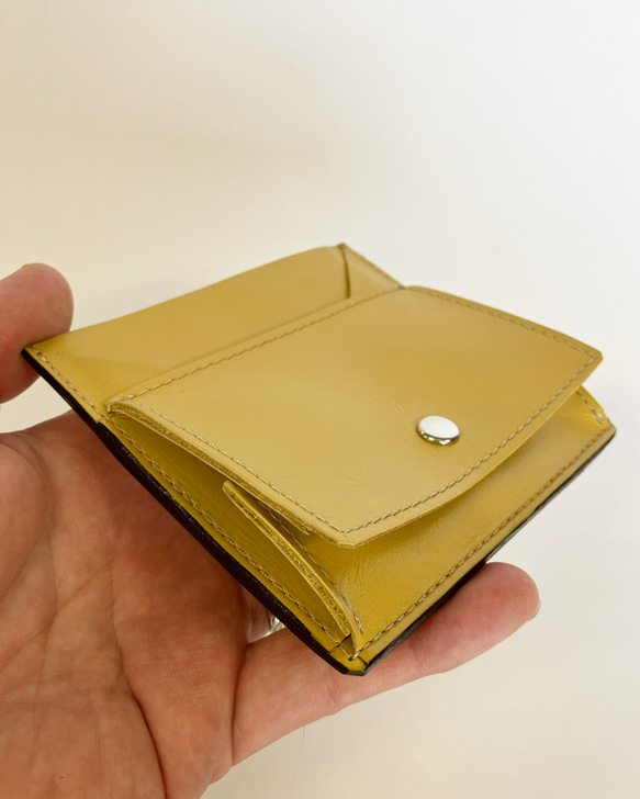 Fuji coin case〜小銭とカード入れ〜(スムースレザー) 3枚目の画像