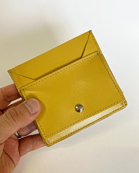 Fuji coin case〜小銭とカード入れ〜(スムースレザー) 1枚目の画像