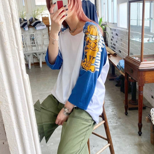 Re.Vintage raglan shirt 01 / ヴィンテージリメイクラグランスリーブT