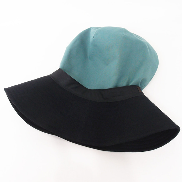 ピッコロオクトハット・カノコ/フリーサイズ カーキ UV たためる帽子 風に飛ばない帽子　 8枚目の画像