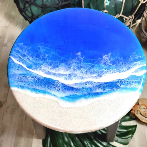 ミニチェアー レジンアート椅子 オーシャンアート 小物置き グラン