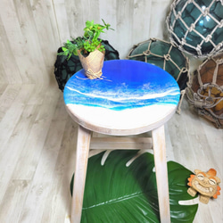 レジンアート　木製　椅子 a834d06b0c15f54f75bef340b7f930