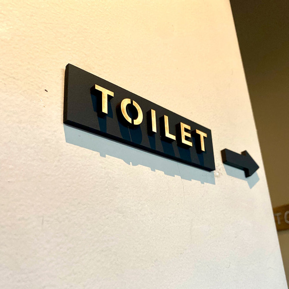 トイレサイン・トイレ看板・トイレ案内・文字サイン 表札