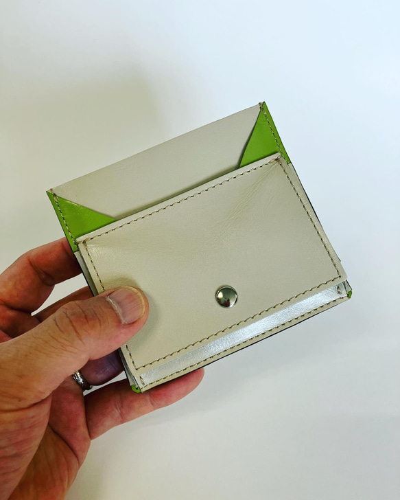 Fuji coin case〜小銭とカード入れ〜(スムースレザー ) 1枚目の画像