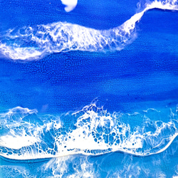 レジンアート海　オーシャンアート　クラッキングアート　海アート　インテリアアート　レジンアート 6枚目の画像
