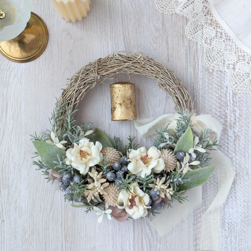 ◇ベリーたっぷりハーフリース◇ニュアンスカラーのフレンチシャビーな