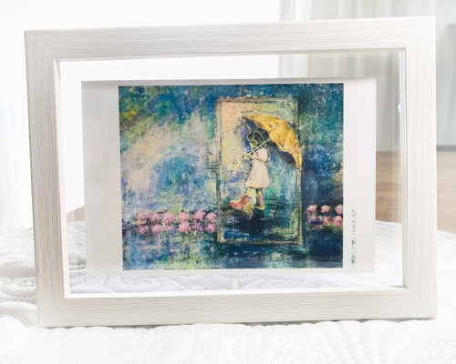 絵画ポストカード額入り ポストカード ヨーロッパ風景画（他の絵と4枚セット売り1.000円