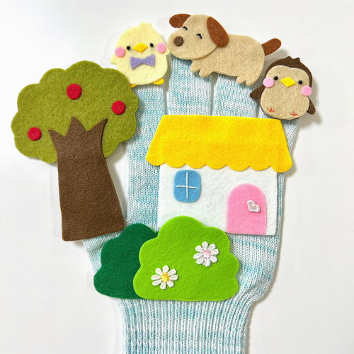 mimi様オーダー品かわいいかくれんぼ指人形保育
