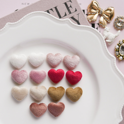 おまとめ10個》フランネル・ハートカボション デコパーツ COCONEL 通販  