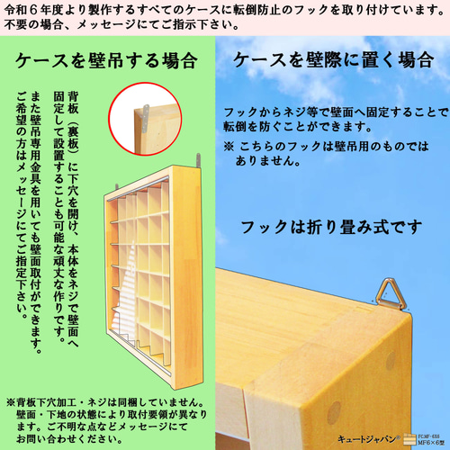 アクリル障子なし コレクションケース フィギュア ガチャ 40マス