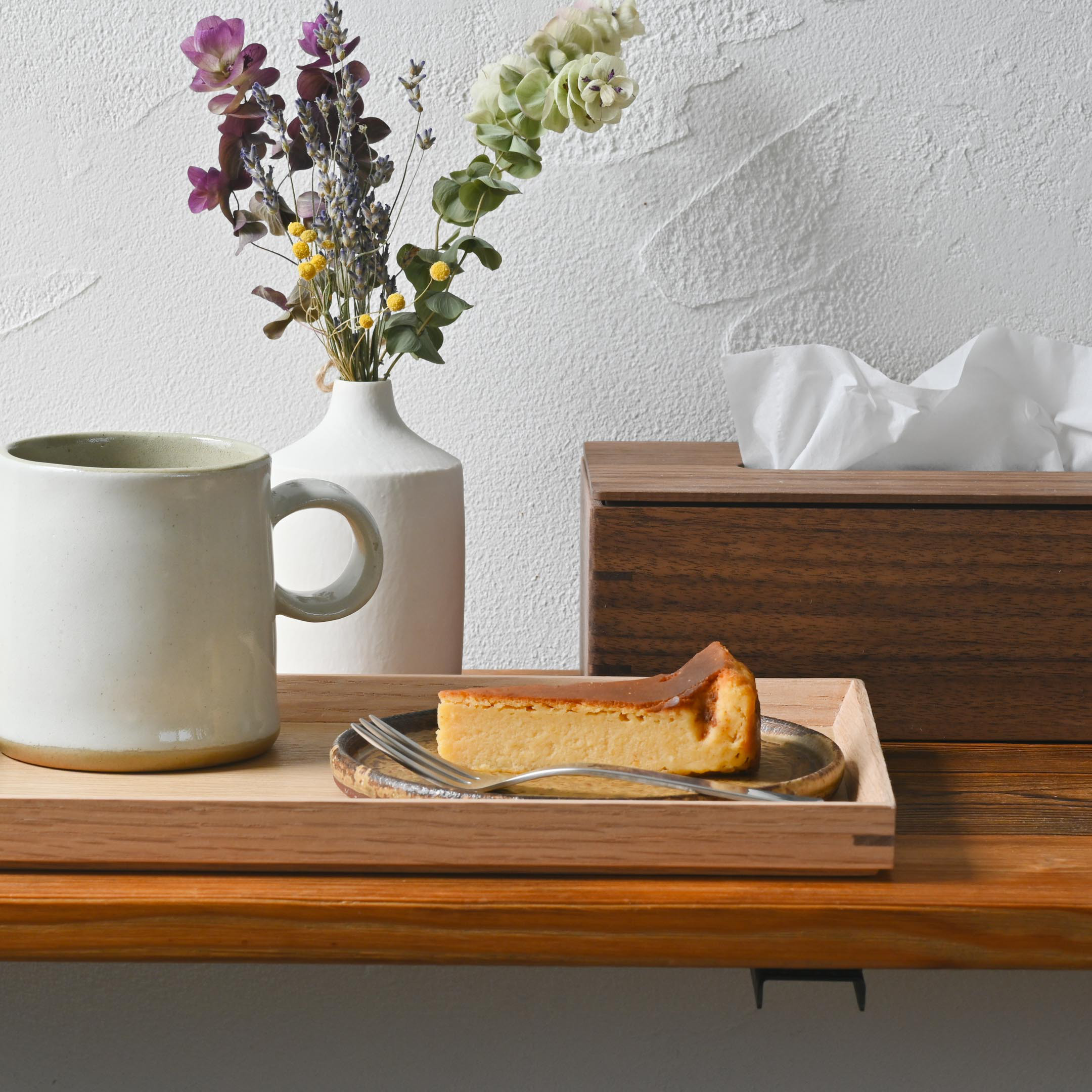 ソフトパック専用　ウォルナットのティッシュケース