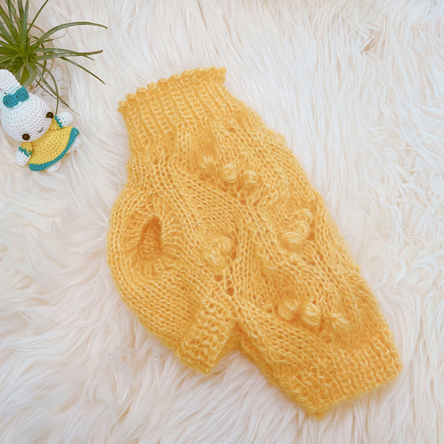 S258 犬・猫用手編みセーター ペット服・アクセサリー やっちゃん