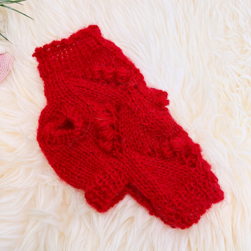 XS❤️260 犬・猫用手編みセーター ペット服・アクセサリー やっちゃん