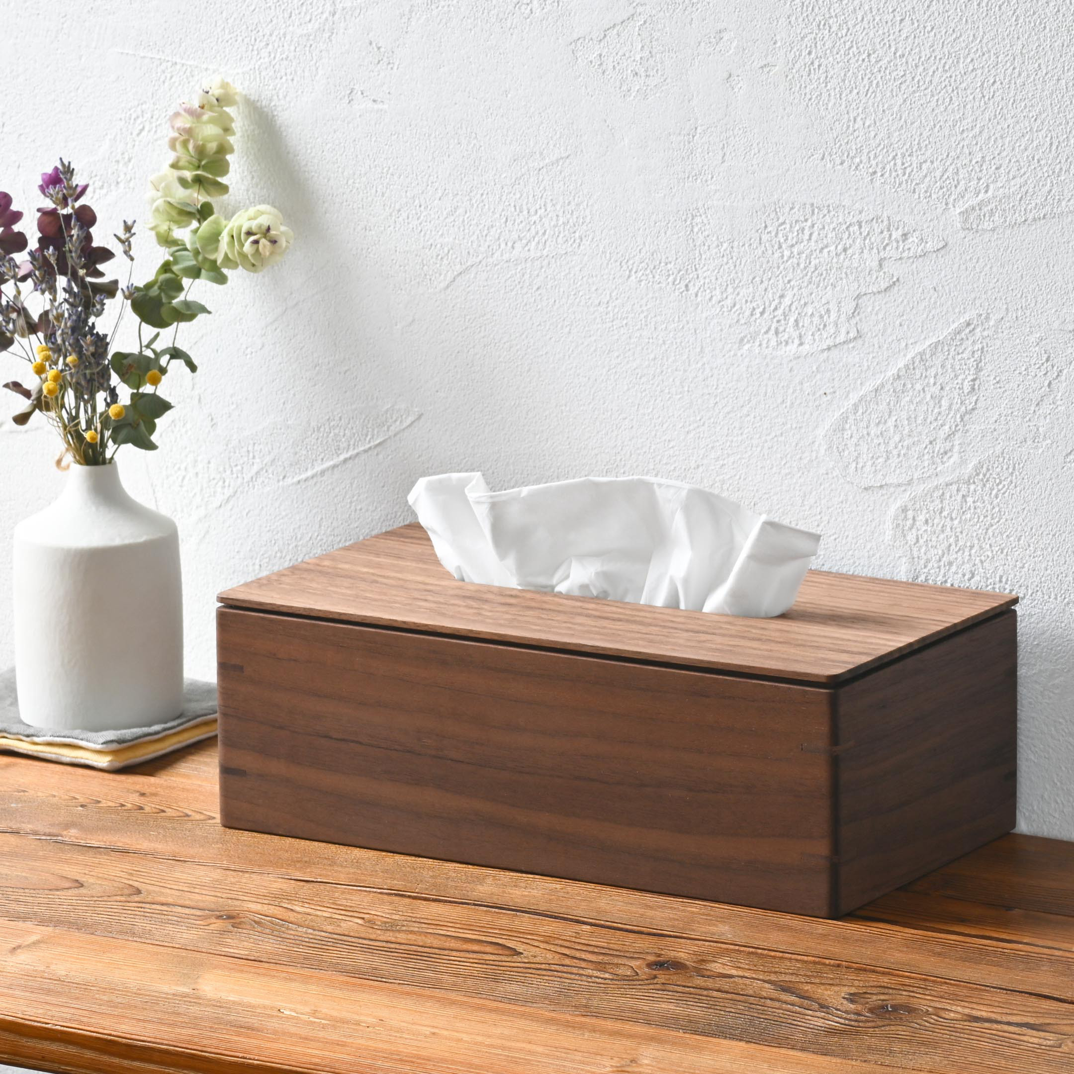 ウォルナットのティッシュケース
