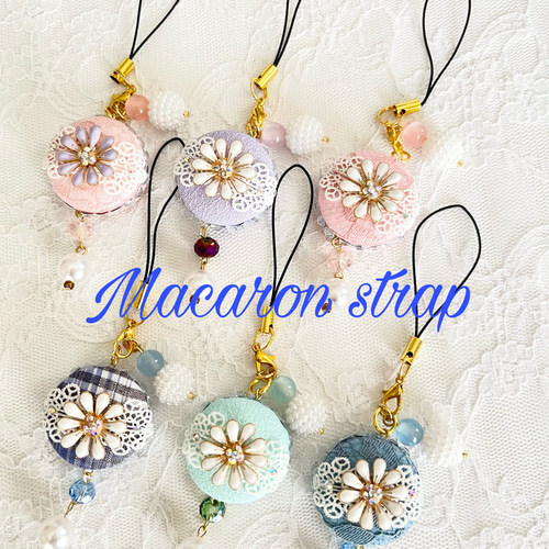 選べるマカロンストラップ 携帯ストラップ tonchyumama 通販