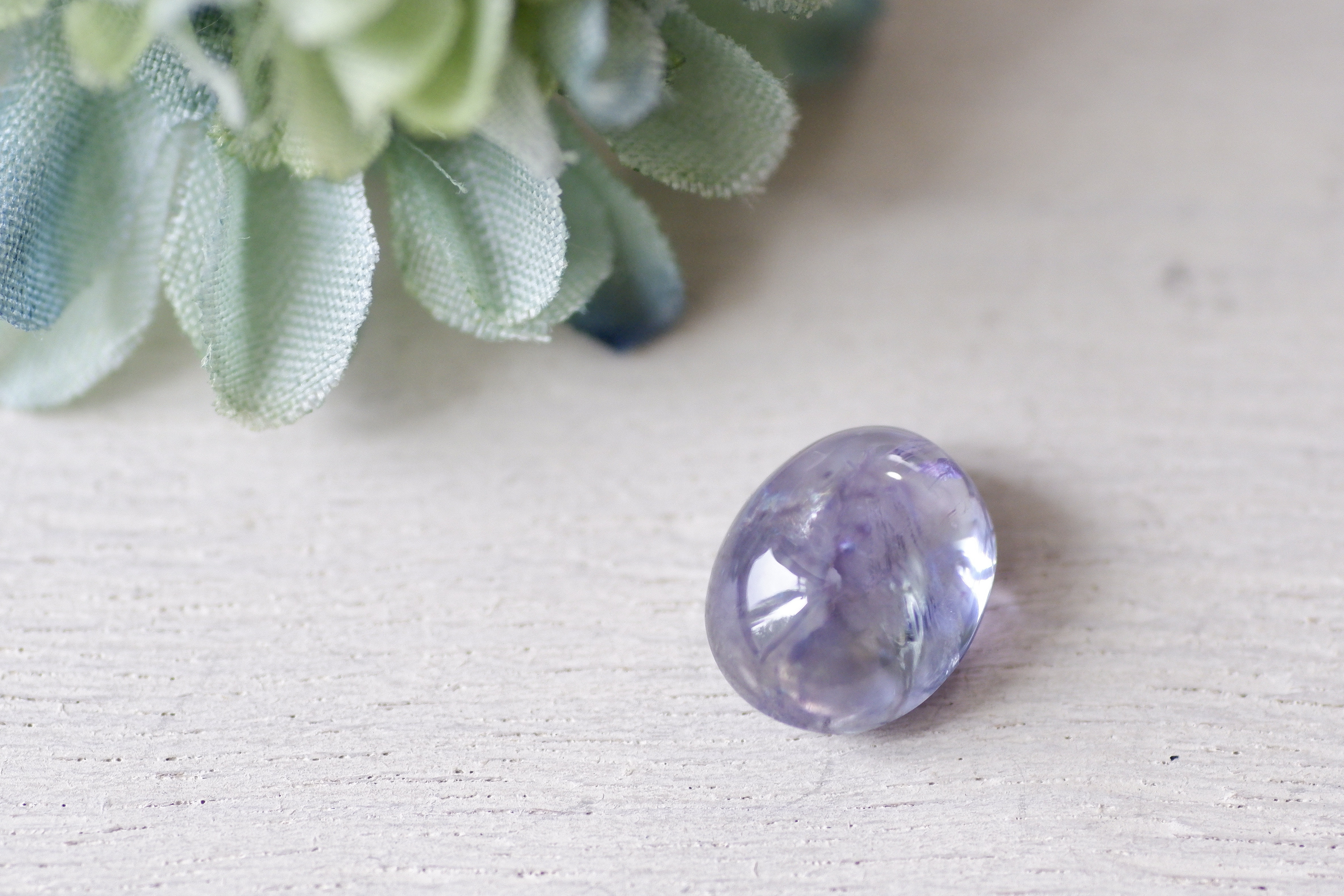 タンザナイト＊オーバル・カボション・カット＊5.65ct＊11.0×8.7mm＊ZO-014