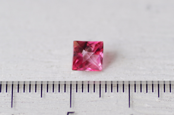 ピンク・トパーズ＊スクウェア・カット＊1.09ct＊5.2mm＊TP-005 5枚目の画像