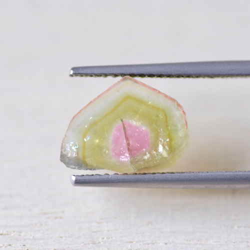 ウォーターメロン・トルマリン＊スライス・カット＊3.25ct＊11.8×8.6mm 
