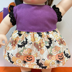 キュートなハロウィンワンピース♡（IV）　ぽぽちゃん　服　ワンピース　USAコットン 2枚目の画像