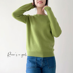 【無縫製★100％カシミア】カラフル6色＊丸襟セーター＊S～XXLサイズ/T-54cZ 17枚目の画像