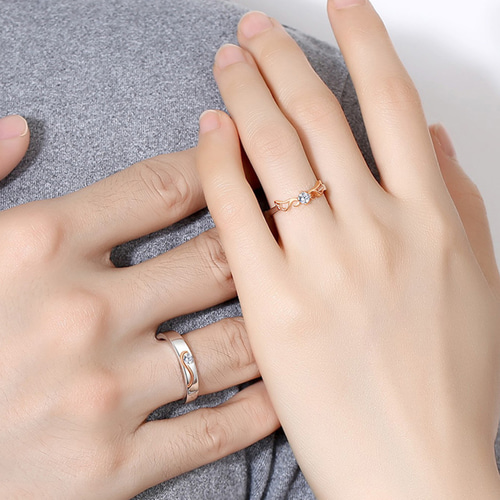 AOI Jewel カップル 人気 指輪 愛の証 ファッション リング 