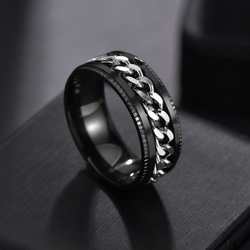 AOI Jewel メンズ ファッション ジュエリー 指輪 ステンレス 回転 メンズリング 記念日 プレゼント 10枚目の画像