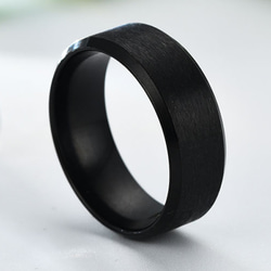 AOI Jewel メンズ指輪 ステンレス シンプル ファション 8MM プレゼント 記念日 誕生日 太め 大きいサイズ 6枚目の画像