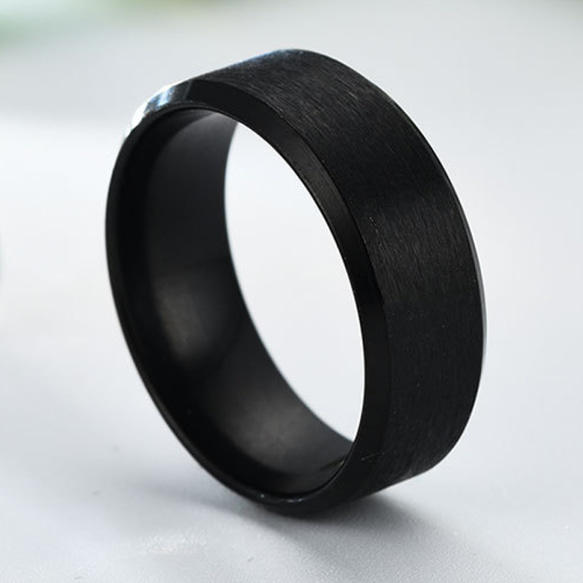 AOI Jewel メンズ指輪 ステンレス シンプル ファション 8MM プレゼント 記念日 誕生日 太め 大きいサイズ 2枚目の画像