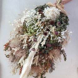 70cm) ＊特大＊秋を感じるアンティークスワッグ/ドライフラワー