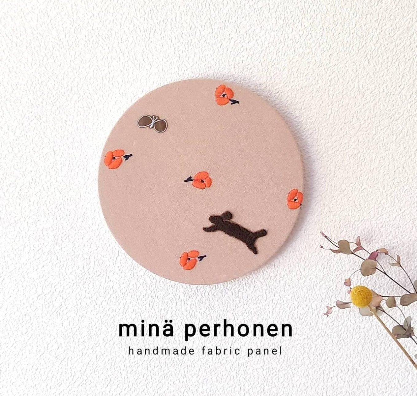 ファブリックパネル ミナペルホネン 丸型 サークル オハヨー