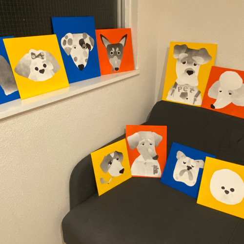 フワッと犬】ビション・フリーゼ？マルチーズ？ 犬の絵 原画