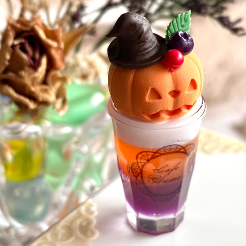 485 ＊ハロウィンドリンク ジャック・オー・ランタン＊ ミニチュア