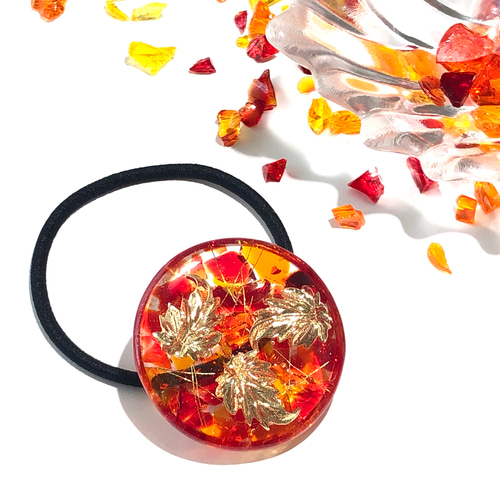 彩る秋のヘアゴム ヘアゴム soeur fleur 通販 16522490｜Creema(クリーマ)