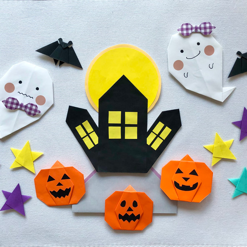 折り紙　ハロウィン　壁面飾り 折り紙 ハロウィン 壁面飾り その他雑貨 miko origami 通販 16522577