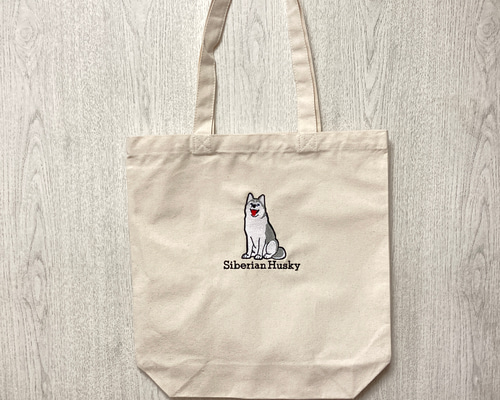慧　柴ちゃん　ハスキーちゃん　トートバッグ　小物入れ 7d1fc418ad98f4f5f1d14d62c6a80f