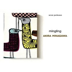 ミナペルホネン ファブリックパネル ming ling ミングリング 28cm×20cm ホワイト 1枚目の画像