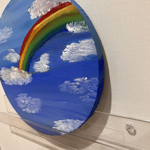 丸キャンバス 空 虹 キャンバスアート 絵画 shirara 通販 丸キャンバス 空 虹 キャンバスアート 絵画 shirara 通販
