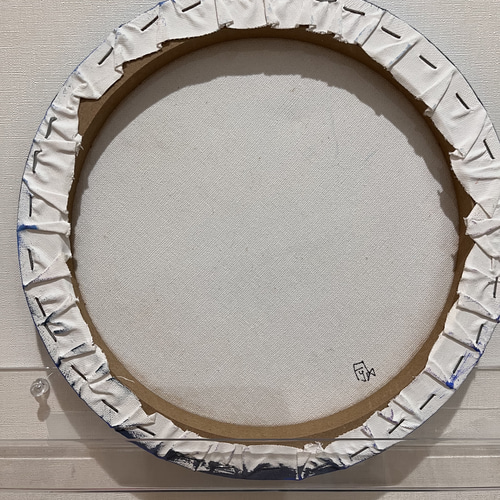 丸キャンバス 空 虹 キャンバスアート 絵画 shirara 通販
