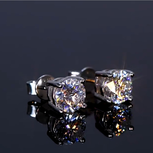 最高グレード モアッサナイト ２モチーフペアシェイプピアス ペアシェイプバタフライ ピアス ER038 – Brillar