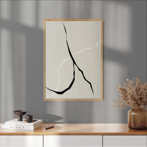 ジャパンディポスター【 Clay Art 01 】北欧アートでお部屋の模様替え