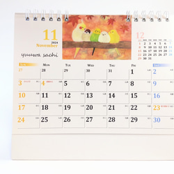 かわいい♪鳥さんリングタイプ卓上カレンダー「2024年ふるさといんこたちカレンダー」 18枚目の画像