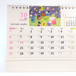 かわいい♪鳥さんリングタイプ卓上カレンダー「2024年ふるさといんこたちカレンダー」 7枚目の画像