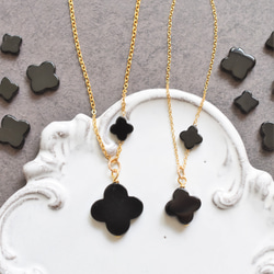 限定数のみ】ブラックオニキス フラワー サージカルステンレス