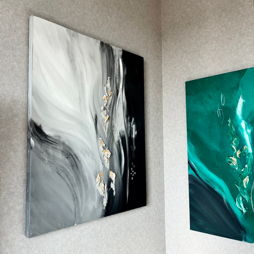 現代アート 80×65㎝ モダン 絵画 抽象画 アートパネル テクスチャー