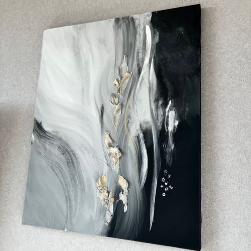 現代アート 80×65㎝ モダン 絵画 抽象画 アートパネル テクスチャー