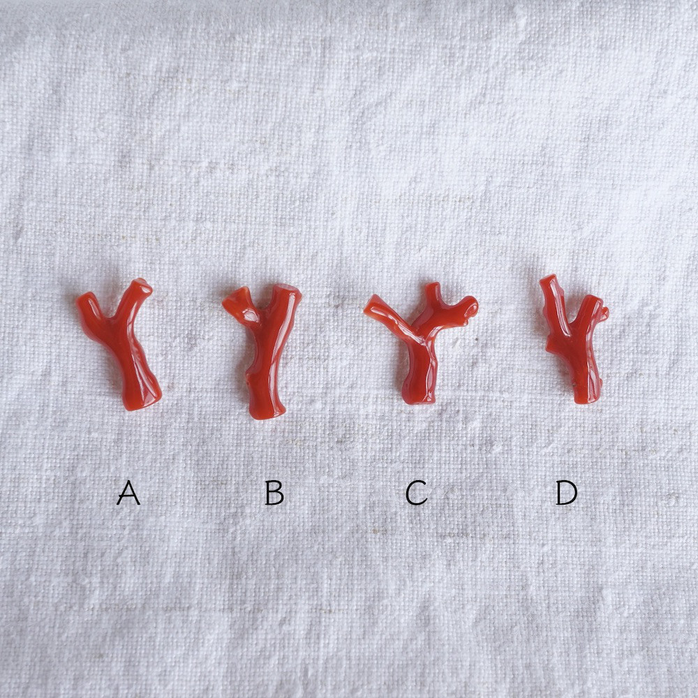 Coral branch earrings [OP831]