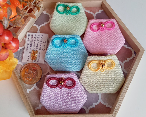 小さいサイズのお守り袋☆ ミニ丸シリーズ ❋パステルカラー❋ 全5色 