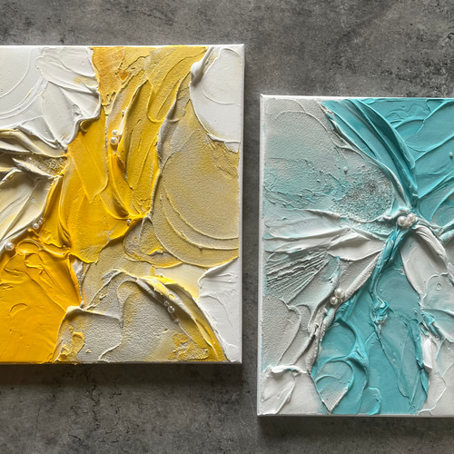 現代アート 30×30㎝ テクスチャーアート モダン アートパネル
